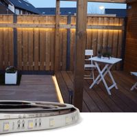 20 meter RGBW led strip voor buiten complete set | met afstandsbediening | dimbaar | ledstripkoning
