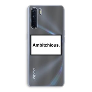 Ambitchious: Oppo A91 Transparant Hoesje
