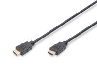 Digitus AK-330114-050-S HDMI-kabel HDMI Aansluitkabel HDMI-A-stekker, HDMI-A-stekker 5.00 m Zwart Vergulde steekcontacten - thumbnail