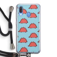 Dinosawrr: Samsung Galaxy A40 Transparant Hoesje met koord