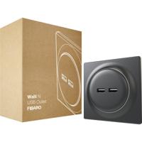 Fibaro FGWU-021-8 wandcontactdoos 2x USB Zwart - thumbnail