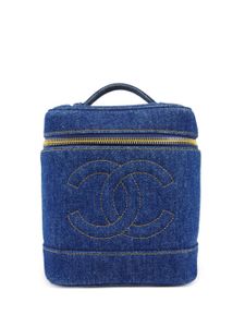 CHANEL Pre-Owned sac cabas Vanity en jean (1997) - Bleu