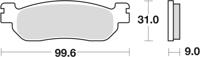 TRW remblokken "mcb 699" brake pad mcb 699 organic standard