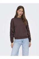 Only Onlsweat L/s Ruched Crew Swt Sweater Coffee Bean
