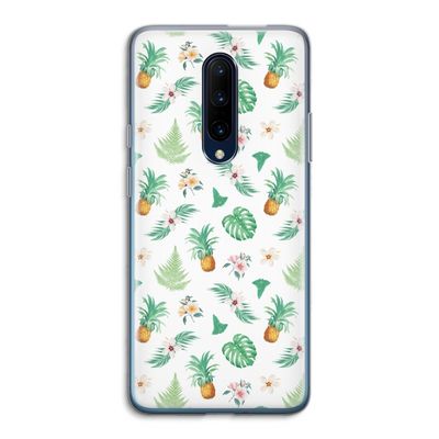 Ananas bladeren: OnePlus 7 Pro Transparant Hoesje