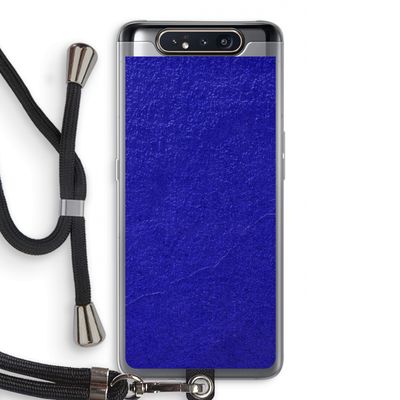 Majorelle Blue: Samsung Galaxy A80 Transparant Hoesje met koord