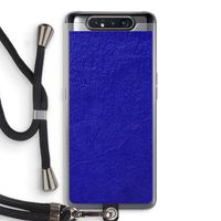 Majorelle Blue: Samsung Galaxy A80 Transparant Hoesje met koord