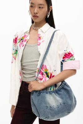 Middelgrote ovale tas met charms - BLUE - U