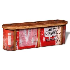 vidaXL Dressoir/opbergbank massief gerecycled hout