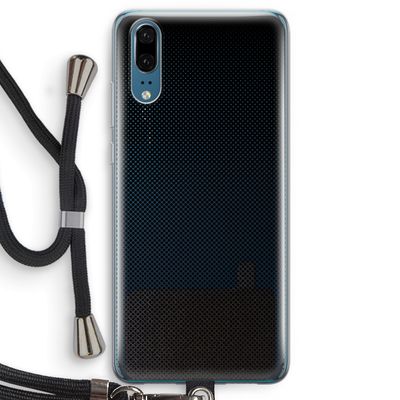 Musketon Halftone: Huawei P20 Transparant Hoesje met koord