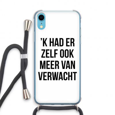 Meer verwacht: iPhone XR Transparant Hoesje met koord