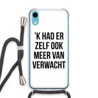 Meer verwacht: iPhone XR Transparant Hoesje met koord