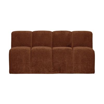 Woood Mojo eetkamerbank 164 cm met rugleuning rib Roestbruin