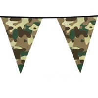 Camouflage vlaggenlijnen 6 meter army thema - thumbnail