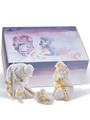 Lladró lot de deux sculptures Mary Nativity - Tons neutres