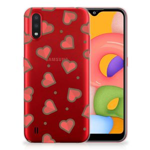 Samsung Galaxy A01 TPU bumper Hearts