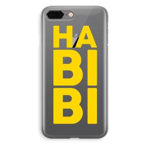 Habibi Blue: iPhone 8 Plus Transparant Hoesje