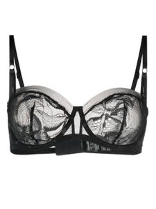 Calvin Klein soutien-gorge en dentelle fleurie - Noir