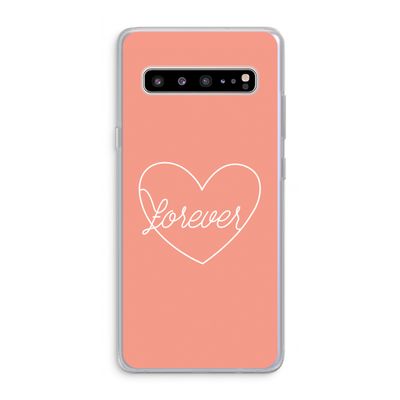 Forever heart: Samsung Galaxy S10 5G Transparant Hoesje