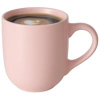 Koffiemokken Paris - 1x stuks - Keramiek - pastel roze - 300 ml - 8 x 10 cm