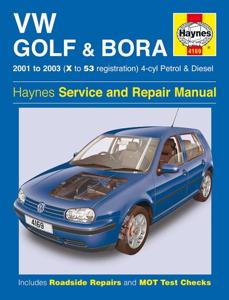 Haynes Werkplaatshandboek VW Golf & Bora 4-cil. benzine & diesel (2001-2003) 4169