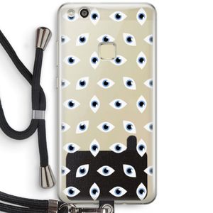Eyes pattern: Huawei Ascend P10 Lite Transparant Hoesje met koord