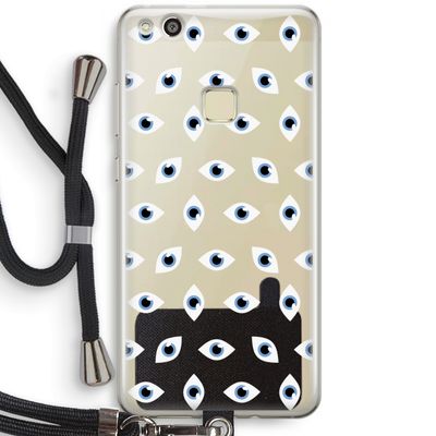 Eyes pattern: Huawei Ascend P10 Lite Transparant Hoesje met koord