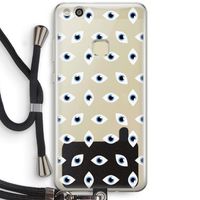 Eyes pattern: Huawei Ascend P10 Lite Transparant Hoesje met koord