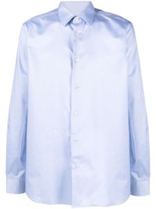 Paul Smith chemise en coton à col pointu - Bleu