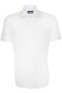 Seidensticker Tailored Overhemd Korte mouw wit