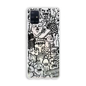 Vexx Black Mixtape: Galaxy A51 4G Transparant Hoesje