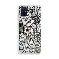 Vexx Black Mixtape: Galaxy A51 4G Transparant Hoesje