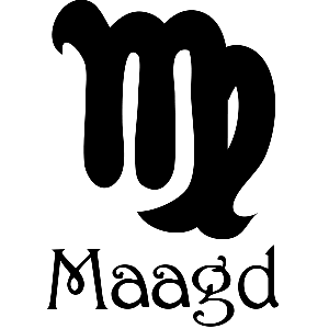 Maagd sterrenbeeld - Muursticker