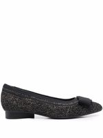Ferragamo escarpins à détail de nœud - Noir