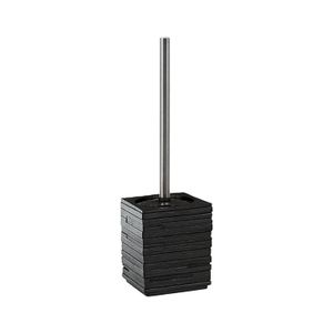 Toiletborstelhouder Sapho Quadrotto Vrijstaand 38x9.5 cm Polyresin Zwart Sapho