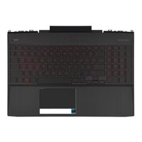 HP Laptop Toetsenbord Qwertz DE + Top Cover, Backlight - thumbnail