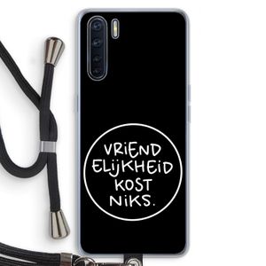 Vriendelijkheid: Oppo A91 Transparant Hoesje met koord