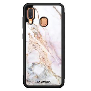 Samsung Galaxy A40 hoesje - Parelmoer marmer