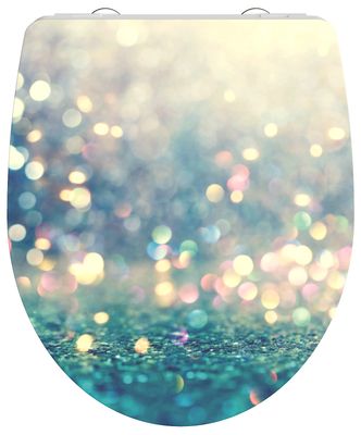 Schutte Duroplast High Gloss WC-bril MAGIC LIGHT met soft-close en quick-release
 82587