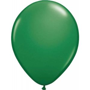 Donkergroene Ballonnen 10 stuks
