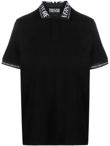 Versace Jeans Couture polo à logo imprimé - Noir