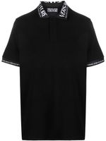 Versace Jeans Couture polo à logo imprimé - Noir