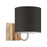 Wandlamp drift bling Ø 20 cm - bruin - thumbnail