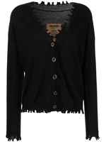 Uma Wang cardigan en cachemire à effet usé - Noir