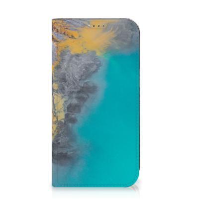 iPhone 15 | Standcase | Marble Blue Gold