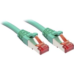 LINDY 47753 RJ45 Netwerkkabel, patchkabel CAT 6 S/FTP 10.00 m Groen Snagless 1 stuk(s)