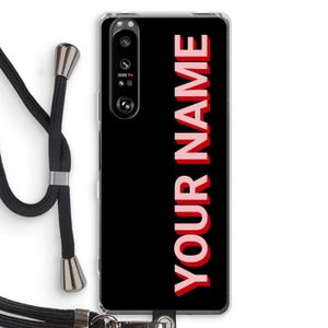 Namecase: Sony Xperia 1 III Transparant Hoesje met koord
