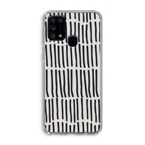 Moroccan stripes: Samsung Galaxy M31 Transparant Hoesje