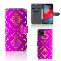 Wallet Case Apple iPhone 11 Pro Max Barok Roze Wallet Case Apple iPhone 11 Pro Max Barok Roze
