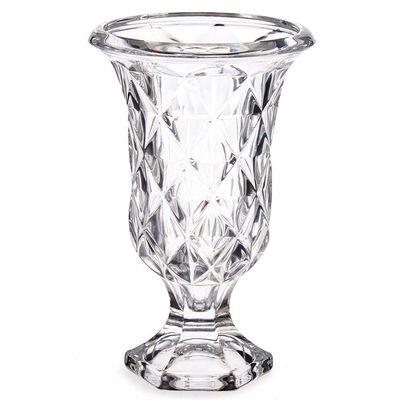 Bloemenvaas - Tulp model - Rhombus transparant glas - 15 x 24 cm Bloemenvaas - Tulp model - Rhombus transparant glas - 15 x 24 cm